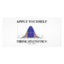 Apply Yourself Think Statistics (Bell Curve) Photo Greeting Card