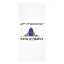 Apply Yourself Think Statistics (Bell Curve) Personalized Rack Card