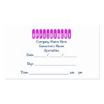 APPOINTMENT cards Pink Baby Kid's Shoes business cards
