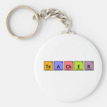 Appréciation de professeur de Tableau périodique Porte-clé