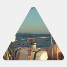 Approaching Cape St Vincent Triangle Stickers