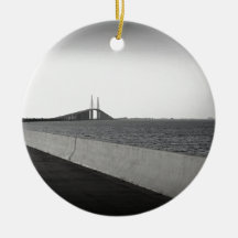 Approaching the Skyway Christmas Tree Ornaments