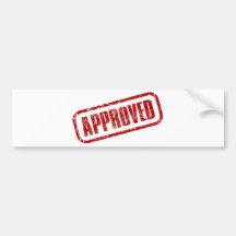 APPROVED BUMPER STICKER