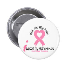 Appui du cancer du sein I ma belle-mère Badge Avec Épingle