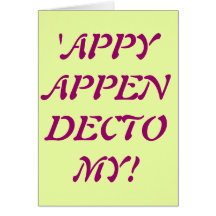 'APPY APPENDECTOMY card