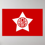 Apra, Colombia flag Poster