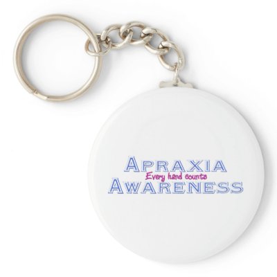 Apraxia Awareness Key Chains by specialneedsaware