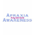 Apraxia Awareness t-shirts