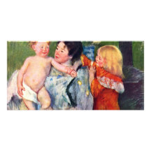 Après Bath par Cassatt Mary (la meilleure qualité) Carte Avec Photo