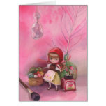Après-midi de fraise carte de vœux