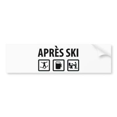 apres ski bumper stickers by Tomaniac