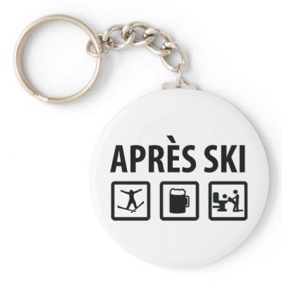 apres ski key chain by Tomaniac