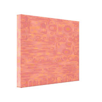 Apricot Abstract 1 Wrapped Canvas Print canvas prints