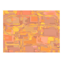 Apricot Abstract 3 Print posters