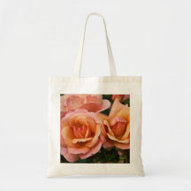 Apricot & Pink Roses DSC3262 Canvas Bags