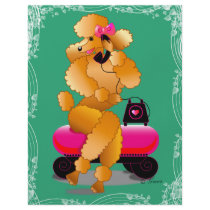 Apricot Poodle 50's Style Full Color Flyer