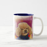 Apricot Poodle Fall Leaves Art Print Coffee Mug