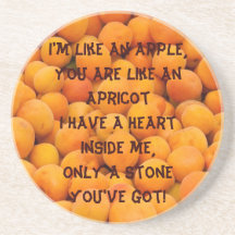 Apricot Quotes Coasters