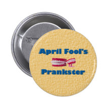 April Fool's Prankster Pinback Buttons