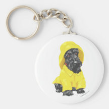 April Showers Scottish Terrier Keychain