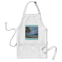 apron, beach, watercolor by Jan Turner