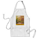 Apron decorated with Country Roads Scene