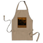 Apron for the gun lover with holster and flask
