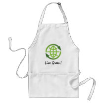 Apron: Live Green - recycling symbol