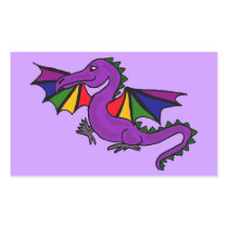 AQ- Soaring Purple Dragon Stickers