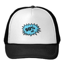 Aqua 50 Percent Off Mesh Hats