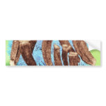 aqua Ageratum seeds (Ageratum sp.) flowers Bumper Sticker