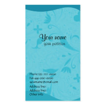 Aqua Blue Business Cards