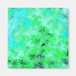 Aqua Blue & Green Abstract Refrigerator Magnet