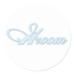 Aqua Blue Groom  Sticker