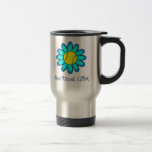 Aqua Blue Softball Girl Coffee Mug