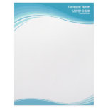 Aqua Blue Waves letterhead