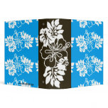 Aqua Blue & White Hawaiian Hibiscus Flower