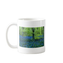 Aqua Bluebell Woods flowers Mug