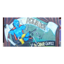 Aqua Boy Custom Photo Card