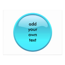 aqua button post cards