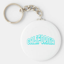 Aqua California Key Chain