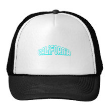 Aqua California Mesh Hat