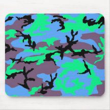 Aqua Camouflage Mousepad