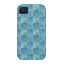 Aqua Checkers iPhone 4 Case