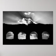Aqua Claudia aqueduct Poster