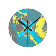 Aqua Cross Clock