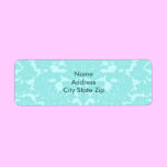 Aqua Damask labels