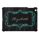 aqua damask pattern girly Ipad case ipad mini cases