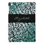 aqua damask pattern girly Ipad case ipad mini cases
