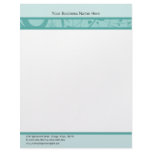 Aqua Distressed Details Business Letterhead